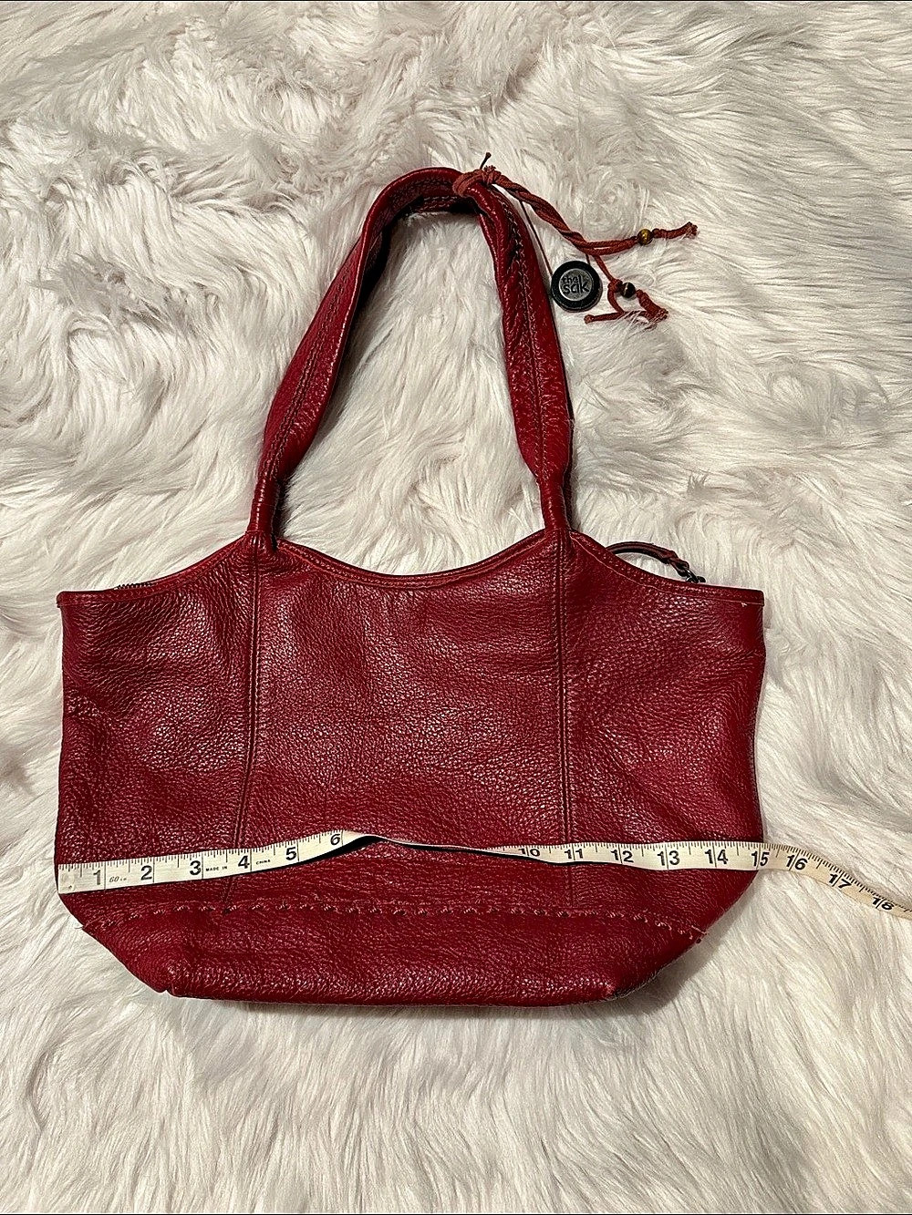 The Sak De Young Hobo Red Tote Bag